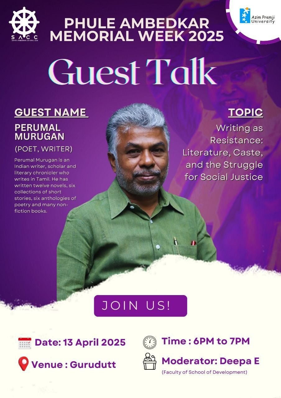 Read more about the article எதிர்ப்பாக எழுத்து: இலக்கியம், சாதி, சமூக நீதிக்கான போராட்டம்